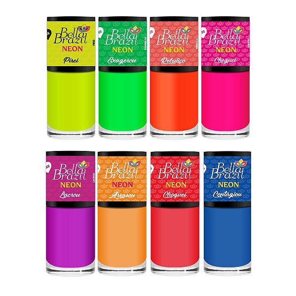 Kit 08 Esmaltes Neon