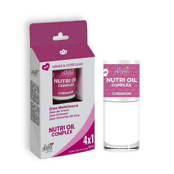 Nutri Oil Complex 4x1 - Óleo Nutritivo para Unhas e Cutículas
