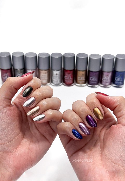 Kit 10 Esmaltes Coleção Metalizados