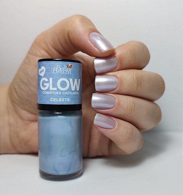 Esmalte Glow Cintilante Celeste
