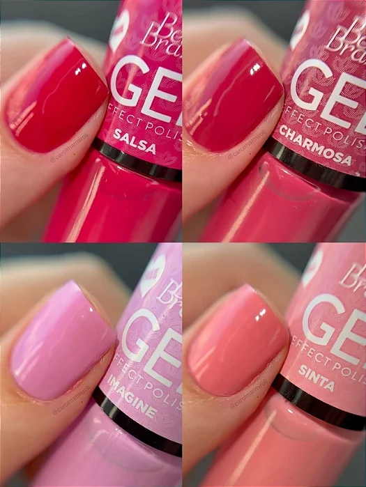 Kit 4 Esmaltes Coleção Toda Rosa