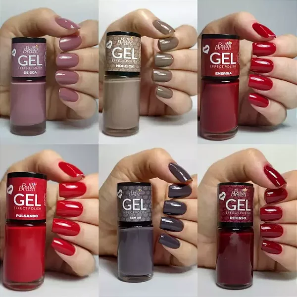 Kit 06 Esmaltes - Coleção Intensos