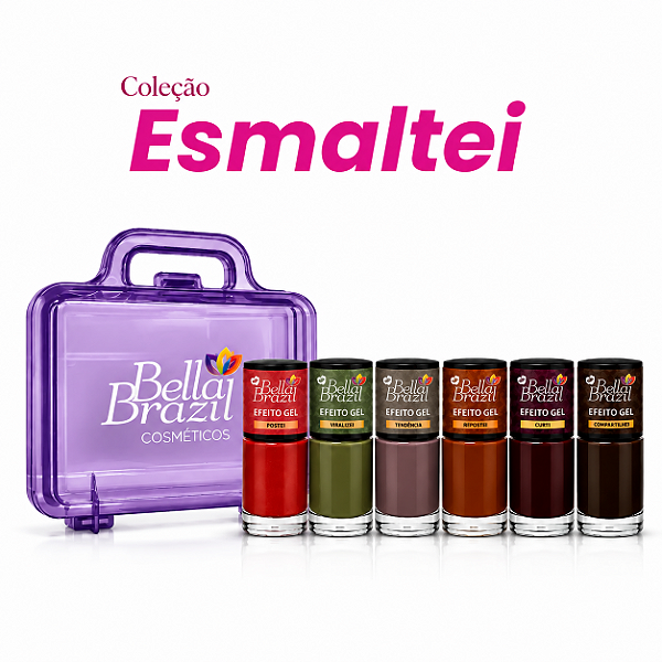 Coleção Esmaltei 6 Cores - Edição Limitada Maleta