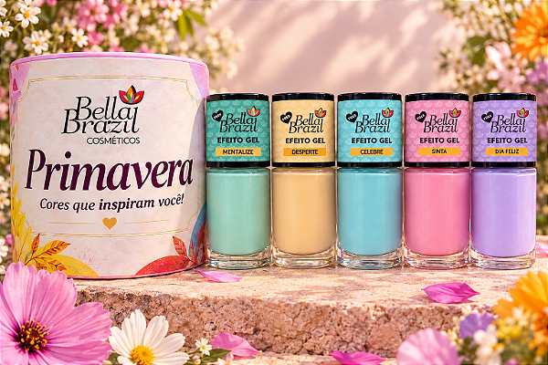 Kit Primavera Edição Limitada 5 cores + Lata