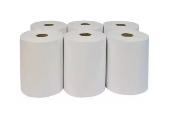 PAPEL TOALHA BOBINA 6X200M PRIME GOLD AUTO CORTE 100% CELULOSE - HANDS