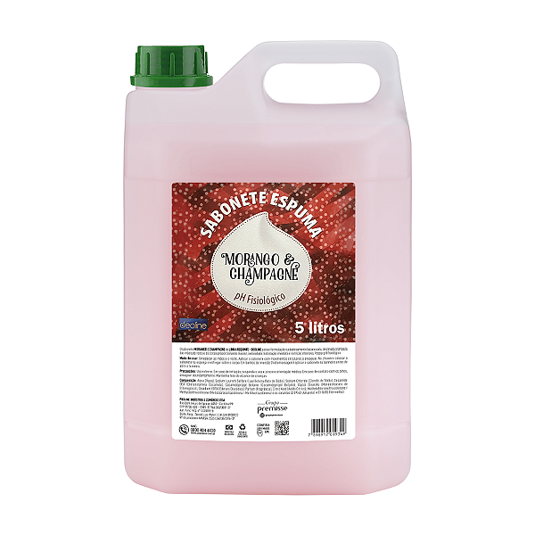 SABONETE LÍQUIDO ESPUMA 5L - PREMISSE - MORANGO COM CHAMPAGNE