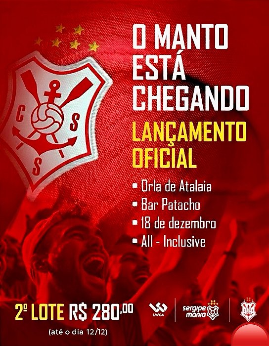 Ingresso lançamento do Manto Oficial