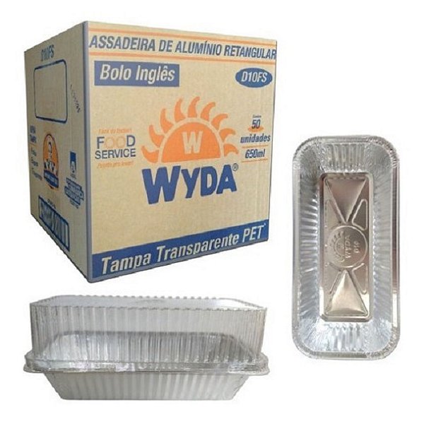 Assadeira Alumínio Wyda D10fs Bolo Inglês 650ml 50un