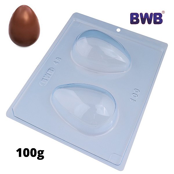Forma com Silicone para Chocolate - Ovo de Páscoa de 100g