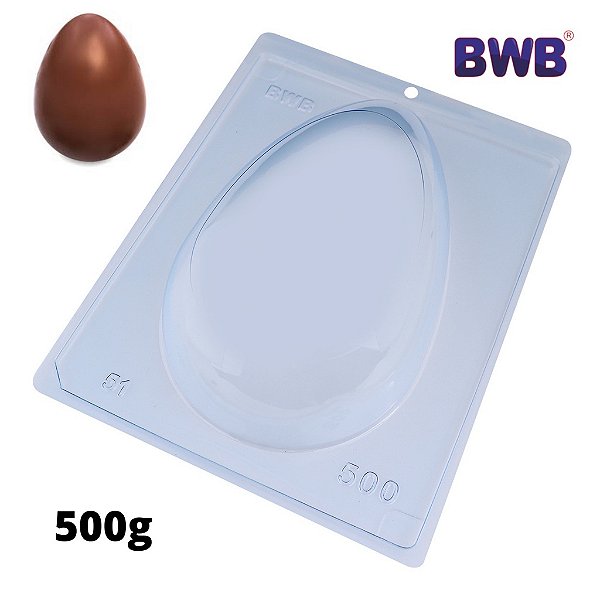 Forma com Silicone para Chocolate - Ovo de Páscoa de 500g