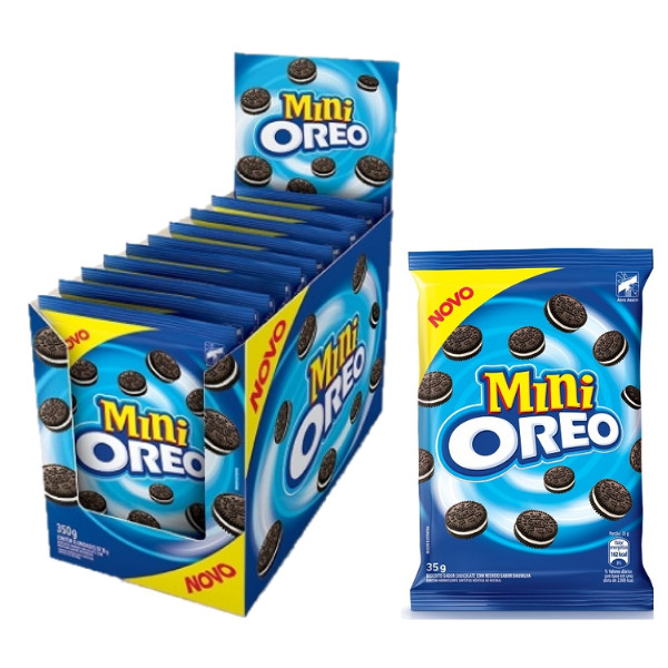 Caixa Display Biscoito Mini oreo c/ 10 Unidades de 35g
