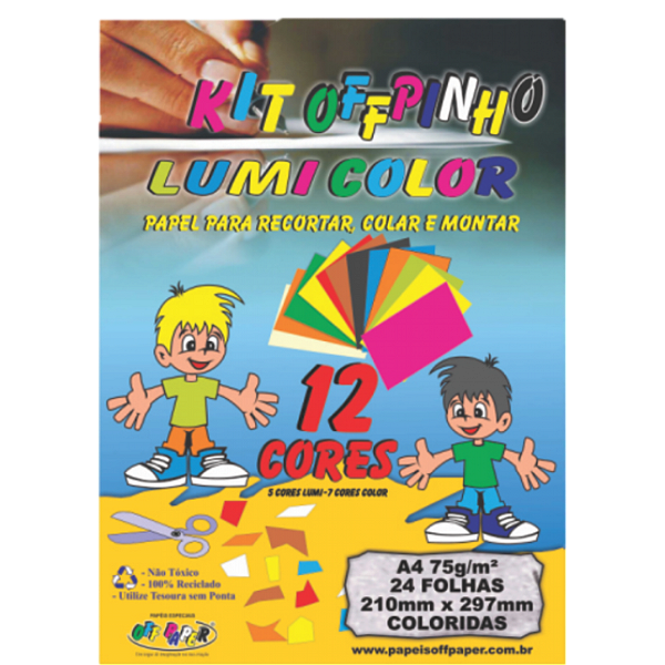 Papel Criativo Color Set 120g Lumi Fluorescente A4