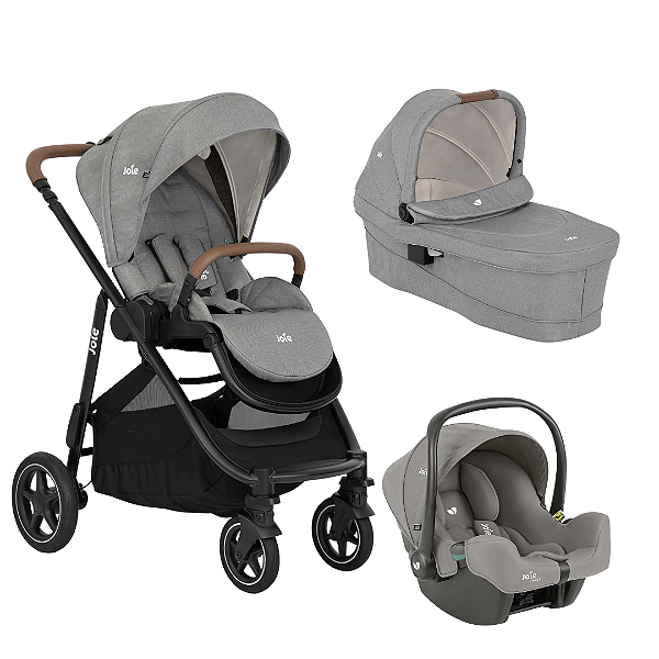Combo Versatrax E Trio Cinza Pebble - Joie