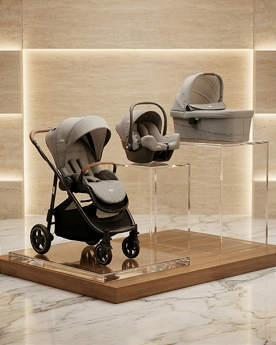 Combo Versatrax E Trio Cinza Pebble - Joie