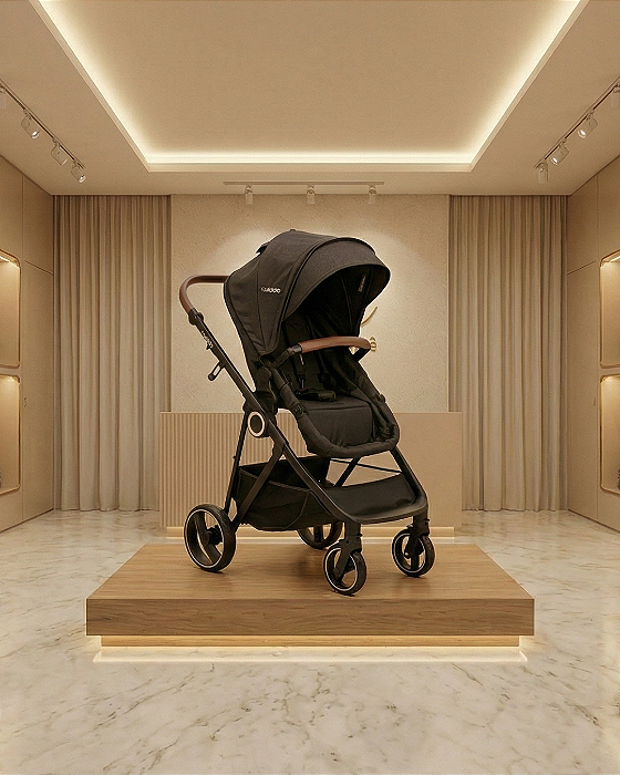 Carrinho Cosmos Melange Preto Kiddo