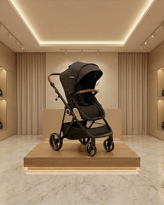 Carrinho Speedy Preto Kiddo