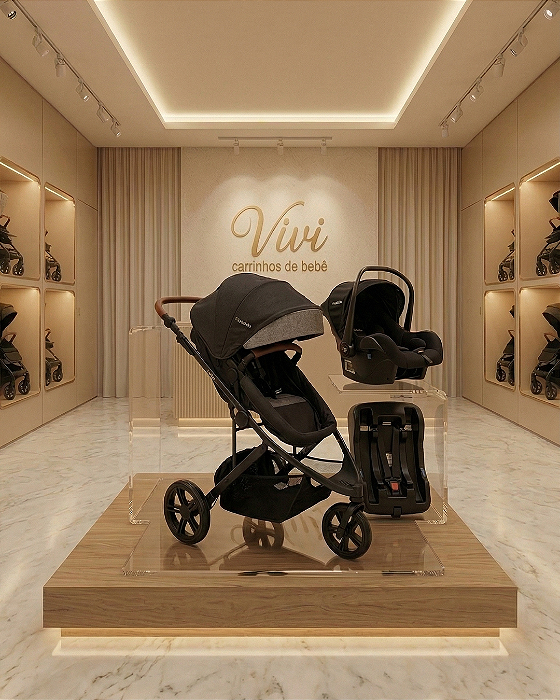 Conjunto Travel System Cinza Chumbo Trek com base tradicional - Kiddo