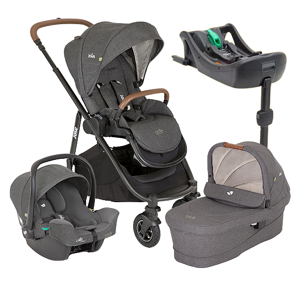 Combo Travel System Versatrax E Trio e base Isofix - Cycle Shell Gray Joie