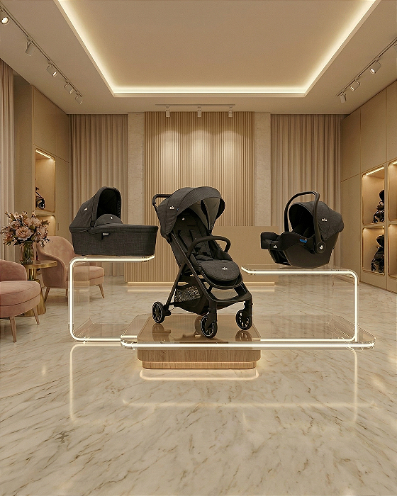 Combo Versatrax E trio Preto Coal- Joie