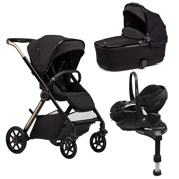 Conjunto Travel System Reef 2 Silver Cross + Pebble 360 Pro² com Base 360 Pro