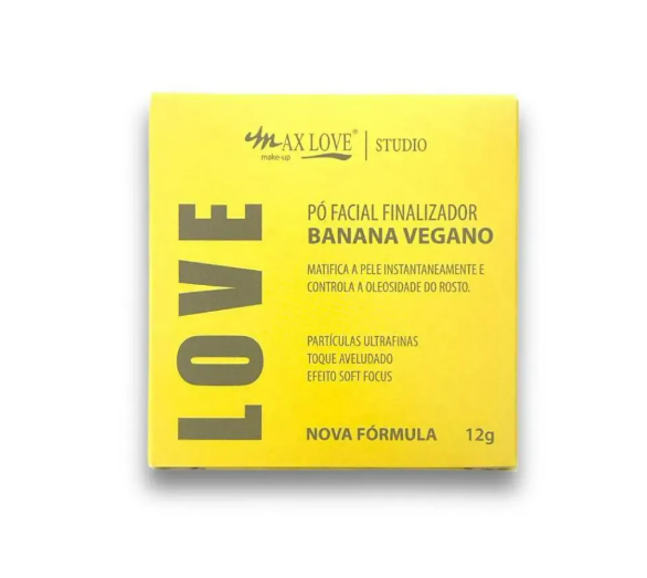 Pó Facial Finalizador Banana Vegano - Max Love