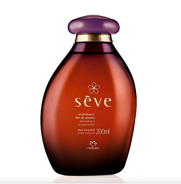 Óleo Desodorante Corporal Sève Amêndoas e Flor de Ameixa 200 ml , Natura