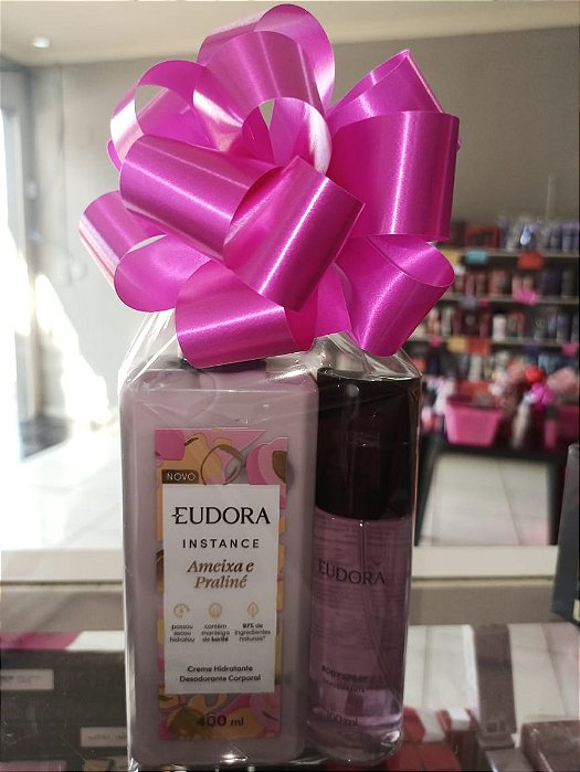 Presente Ameixa Praliné Hidratante 400ml+Spray Roxo 100ml, Eudora