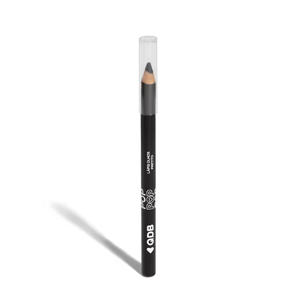 QDB Pop Lapis para Olhos Pretito Cor Preto 1,1 g