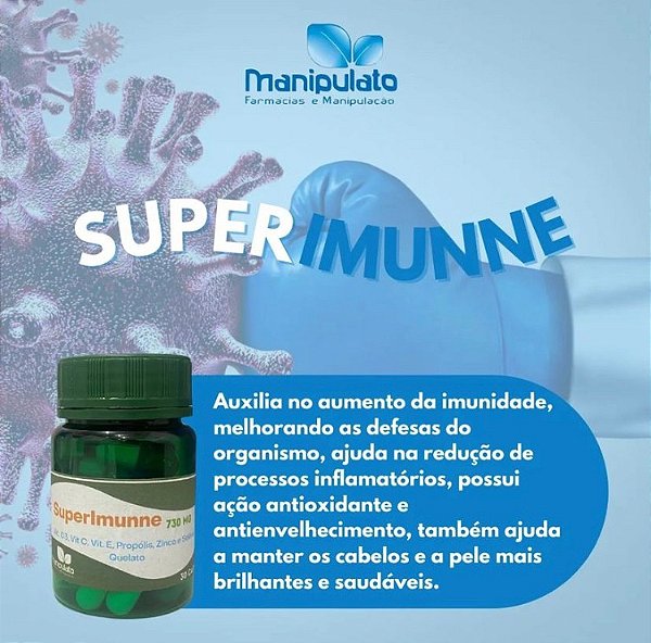 SuperImunne 730mg 60caps - Manipulato - Manipulato Farmácias e Manipulação  - Compre aqui!