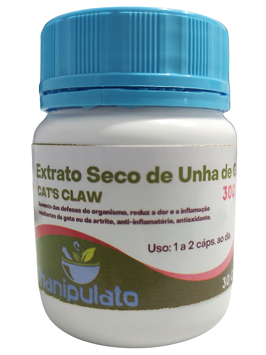 Extrato Seco de Unha de Gato, 300mg, 30caps