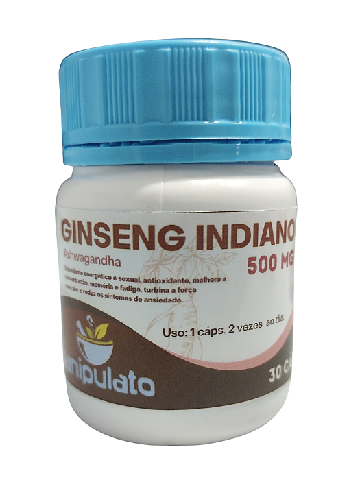Ginseng Indiano (Ashwagandha), 500mg, 30caps