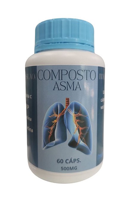 Composto para Asma ,500mg, 60 cáps