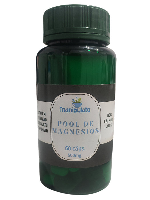 POOL DE MAGNESIOS 500MG C/ 60 CÁPS
