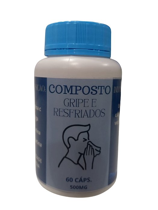 COMPOSTO GRIPES E RESFRIADOS 500MG 60 CÁPS