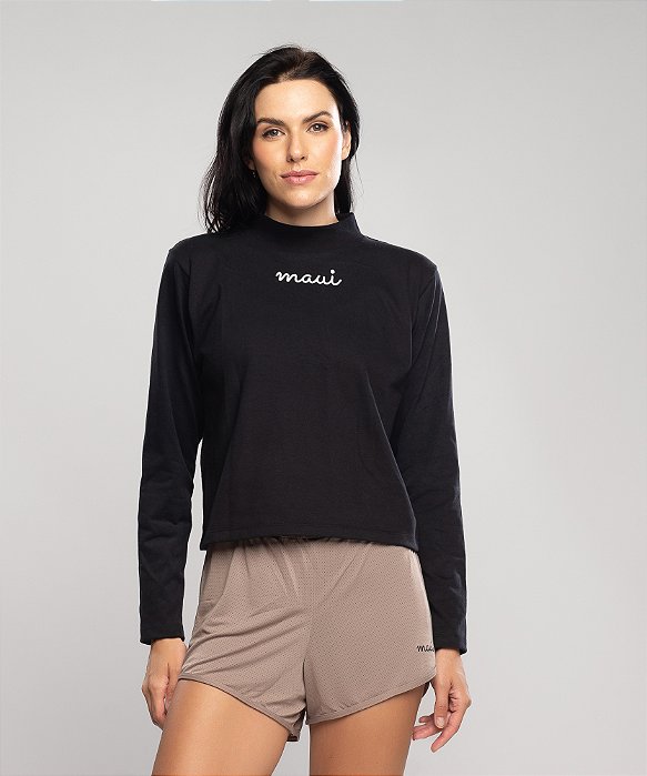 Casaco Cropped- Preta