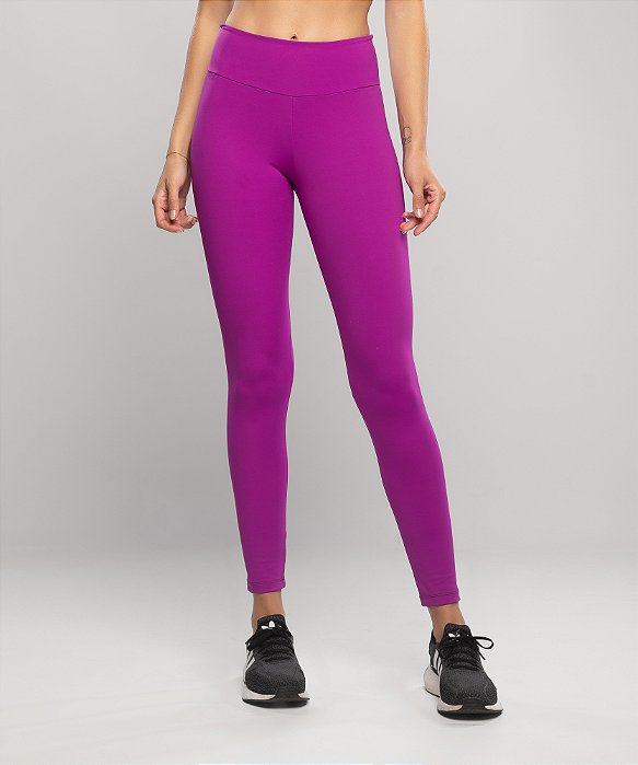 Legging Bolso Cós Ziper- Roxo