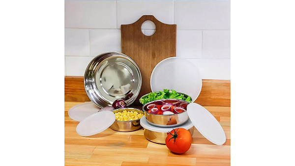 Conjunto de Potes 05 peças inox - La Cuisine