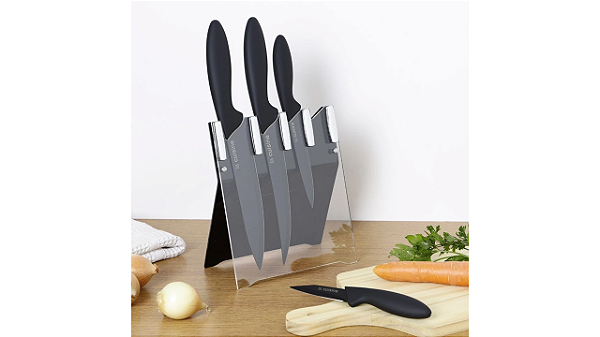 Conjunto de 04 Facas com Cepo - La Cuisine