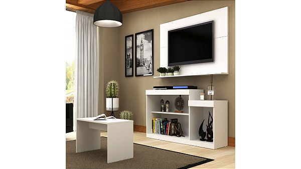 Rack E Painel Para TV 55 Pol Trevalla Atenas Com Mesa De Centro