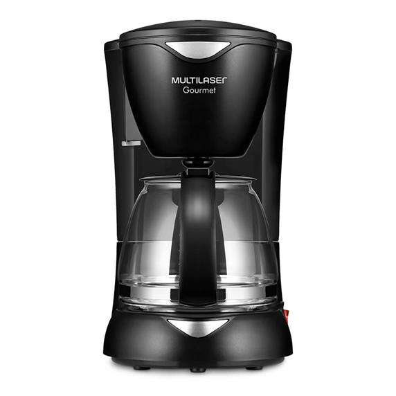 Cafeteira Elétrica Gourmet 15 Xícaras Jarra de Vidro Filtro Permanente e Colher Dosadora Multilaser - BE01