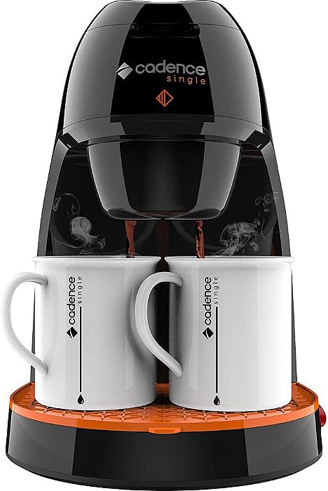 Cafeteira Cadence Single Contrast, 110V, Preto, 240ml, CAF218