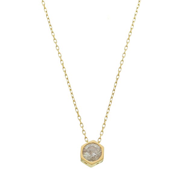 COLAR PONTO DE LUZ EM OURO 18K