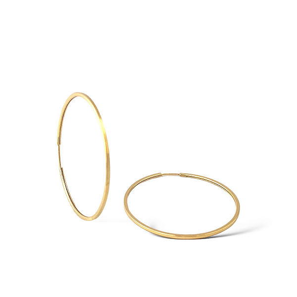BRINCO ARGOLA 36 MM EM OURO 18K