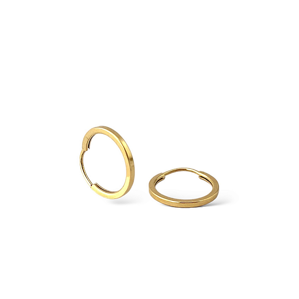 BRINCO ARGOLA 11 MM EM OURO 18K