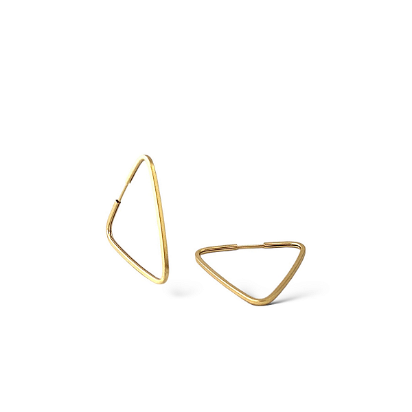 BRINCO TRIÂNGULO 02 EM OURO 18K