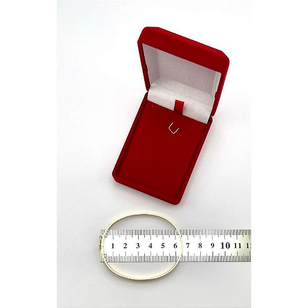 Bracelete Chato 5 Mm em ouro 19 Cm