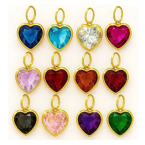 Pingente Ponto De Luz Coração 6mm Ouro 18k 750