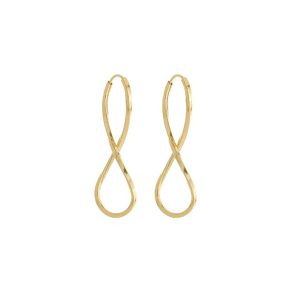BRINCO EM OURO INFINITO 28MM