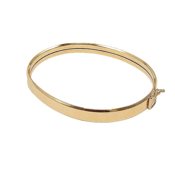 BRACELETE CHATO 7 MM EM OURO