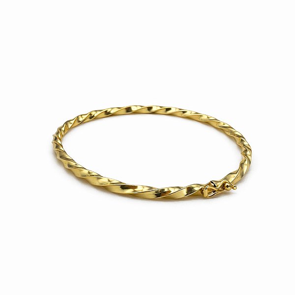 BRACELETE TORCIDO 3MM EM OURO